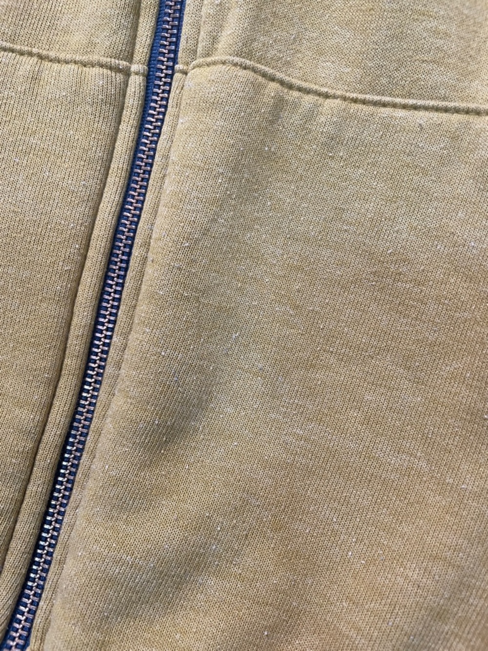 Aviator Nation Mustard Yellow Zip Hoodie with Neon Stripe Accents - Picture 4 of 12